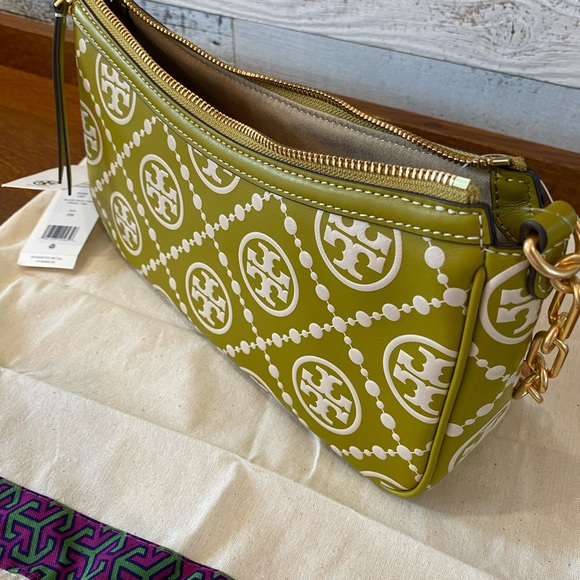 Tory Burch T Monogram Contrast Embossed Studio bag! - Picture 6 of 10